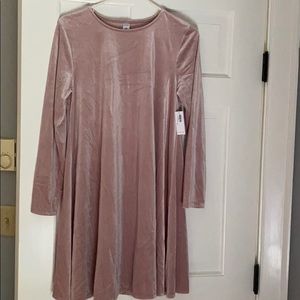 New- old navy crushed velvet swing dress